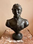 COMPOSITION BUST DEPICTING THE DUKE OF WELLINGTON
