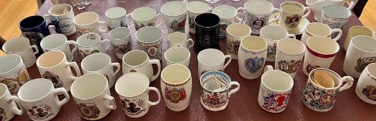 LARGE QUANTITY OF COMMEMORATIVE AND OTHER TANKARDS, VARIOUS DATES AND REIGNS