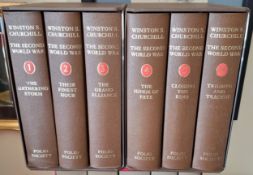 SET OF FIVE FOLIO SOCIETY VOLUMES- WINSTON S CHURCHILL, 'THE SECOND WORLD WAR', IN SLIP CASES