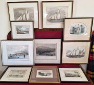 PARCEL OF VARIOUS SHIPPING AND WALES RELATED PICTURES, PRINTS, ENGRAVINGS ETC