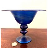 HIGH QUALITY IRIDESCENT STAND GLASS BOWL