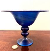 HIGH QUALITY IRIDESCENT STAND GLASS BOWL