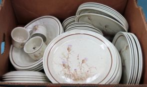 Quantity of Royal Doulton Thistledown dinnerware. Approx. 50+ pieces