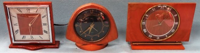 Three various Art Deco mantle clocks