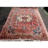 Large Oriental style floor rug. App. 308 x 211cm