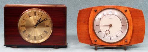 Two Art Deco style Metamec mantle clocks