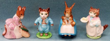 Four various Beswick Beatrix Potter ceramic figures