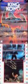 King Kong Lives movie advertisement poster. App. 128.5 x 42cm