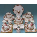 Quantity of various Royal Albert Old Country Roses dinnerware. Approx. 30+ pieces
