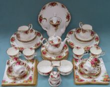Quantity of various Royal Albert Old Country Roses dinnerware. Approx. 30+ pieces