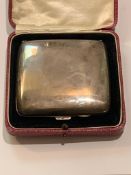 STERLING SILVER CIGARETTE CASE, WEIGHT APPROX 95.21g