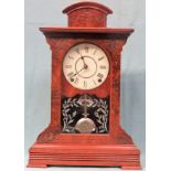 Mahogany cased American mantle clock. App. 52cm H