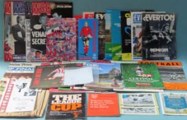 1970's/1980's football programmes, pamphlets, magazines etc. Also signed Ian St John Menu