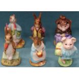 Six various Royal Albert Beatrix Potter ceramic figures