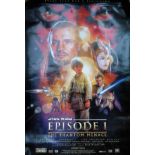 Star Wars Episode One: The Phantom Menace movie poster. App. 89.5 x 64cm