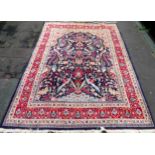 Large Oriental style floor rug. App. 278x 205cm