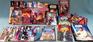 Parcel of mostly Star Wars related comic books, graphic novels, collectors magazines etc