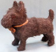 Early plush Scottie Dog, in the manner of Deans or Chad Valley