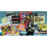 Mixed lot of mostly Movie and TV related items including The Simpsons Movie posters, books etc