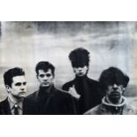 Large Black and White Echo and the Bunnymen poster. App. 69 x 101cm