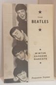 The Beatles Winter Gardens Margate concert programme 8th to 13th July 1963.