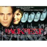 Backbeat UK One Sheet Film Poster signed by Ian Hart condition poor with Limited Edition John Lennon