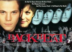 Backbeat UK One Sheet Film Poster signed by Ian Hart condition poor with Limited Edition John Lennon