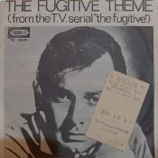 NEMS Gt Charlotte St Record Receipt complete with The Fugitive Theme 7N35240 7inch single