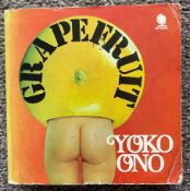 Grapefruit book signed by John Lennon & Yoko Ono comes with letter of provenance that the book was