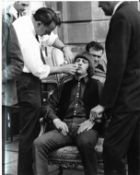 Three original vintage photographs of Ringo Starr on set of The Beatles Help! Film, all marked
