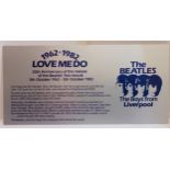 Ten Special Postal Franked postcards issued by Merseyside County Council for Beatles singles between