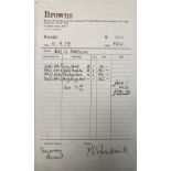 Browns (South Molton Street) Limited bill dated 10.9.79 made out to Mrs G Harrison (Oliva) for £