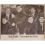 Sounds Incorporated signed NEMS promotional card.