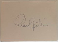 Brian Epstein signature on small piece of paper.