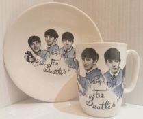 The Beatles Washington Pottery Plate & The Beatles original mug UK 1964