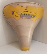 Yellow Submarine bicycle seat made by Persons for Huffy USA 1968
