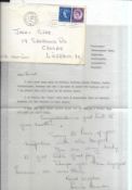Letter from Louise Harrison in which she has typed “I am hoping the “Boys” will have a successful