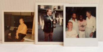Geoff Emerick a collection of 7 photographs of Geoff Emerick two with George Martin. These items are