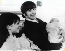 Five original vintage photographs of Ringo Starr including three of Ringo in hospital by Keystone