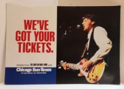 Chicago Sun-Times six Paul McCartney news stand advertising cards.