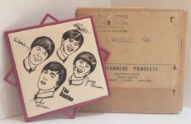 The Beatles Box of Proudholme Products Tiles includes six Beatles Tiles.