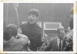 An original photograph of Paul McCartney (and partial George Harrison) at The Urmston Show 5th