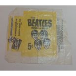 The Beatles Topps Bubble Gum wrapper USA 1964.