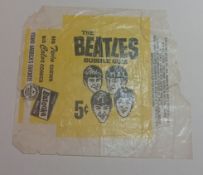The Beatles Topps Bubble Gum wrapper USA 1964.