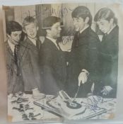 Small collection of 60s band signatures including The Hollies, The Searchers and The Dennisons