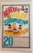 The Beatles Yellow Submarine Pop Out Art Decorations book King Features Ltd 1968 USA.