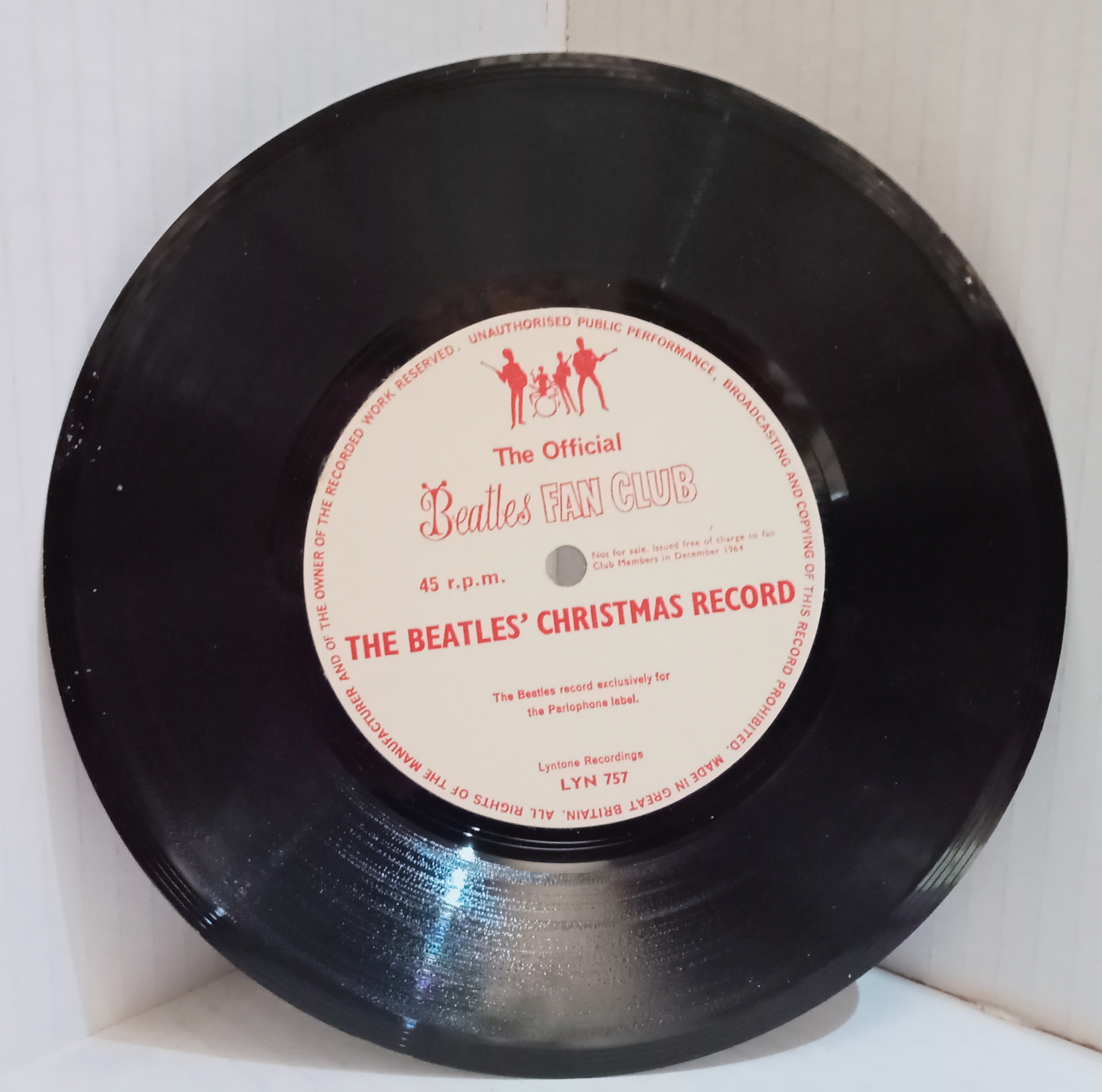 The Beatles 1964 Fan Club Christmas flexi record with 1964 flexi no sleeve - Image 3 of 3