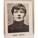 Tommy Quickly NEMS promotional card.