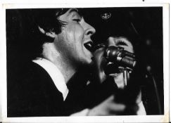 An original vintage photograph of The Beatles at Atlanta August 1965. Print was formerly the
