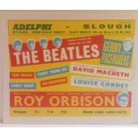 The Beatles & Roy Orbison Adelphi Slough handbill Saturday 18th May 1963 missing booking slip.
